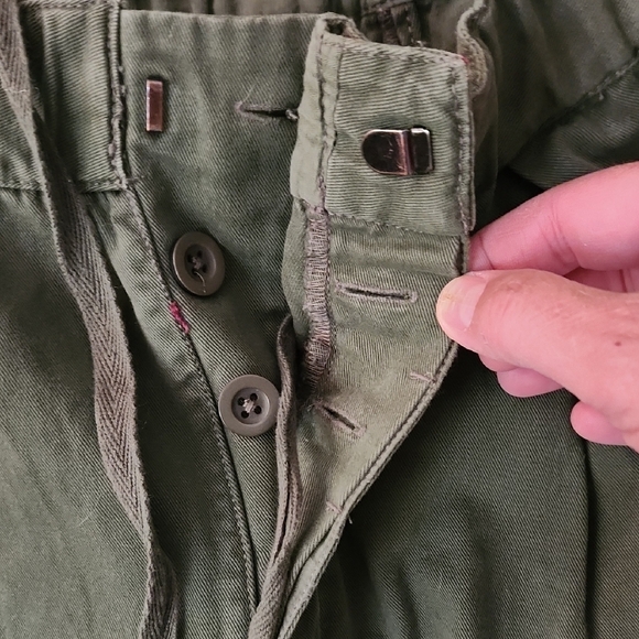 NWT Free People Forest Green Wide Leg Ankle Pants-Size XL - Picture 6 of 8